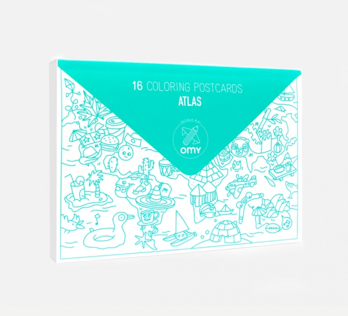 ATLAS - coloring postcards