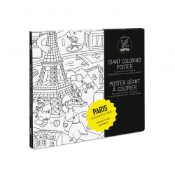 Paris - Coloring Poster