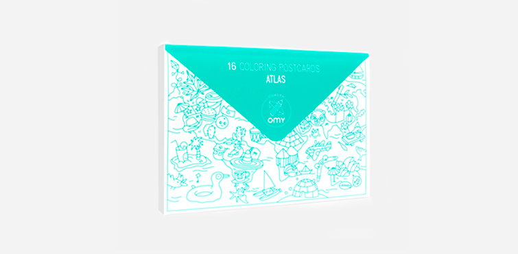 ATLAS - coloring postcards